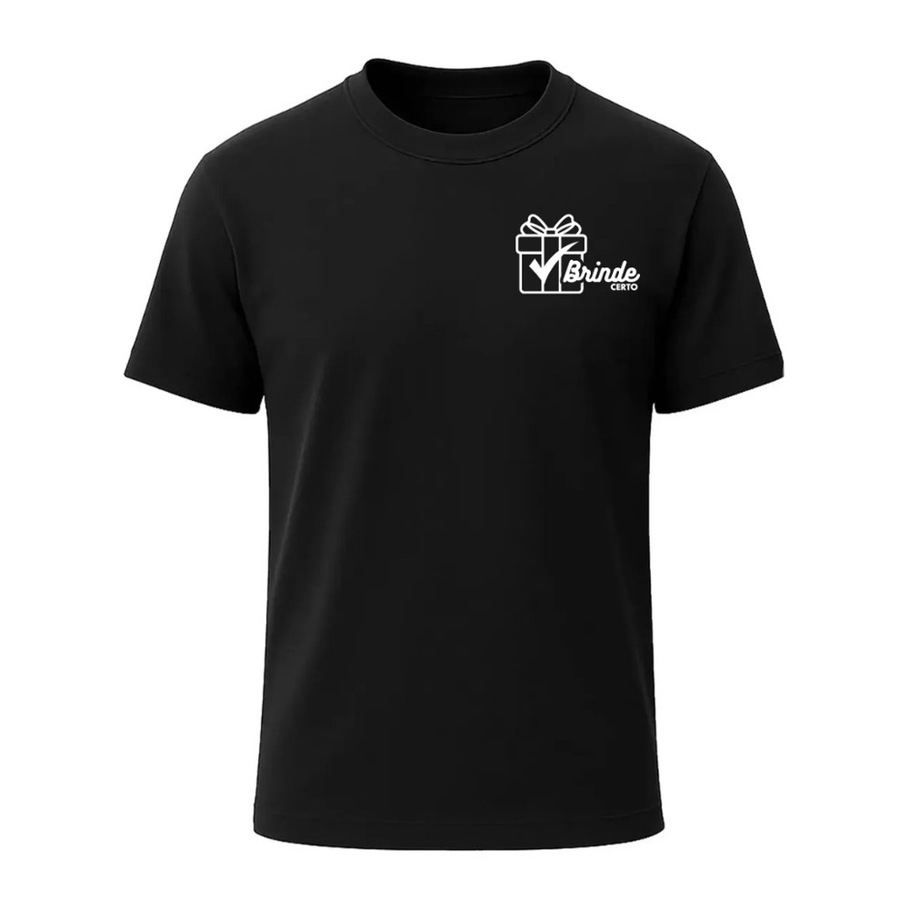 Camiseta Manga Curta Personalizada com a marca da sua empresa