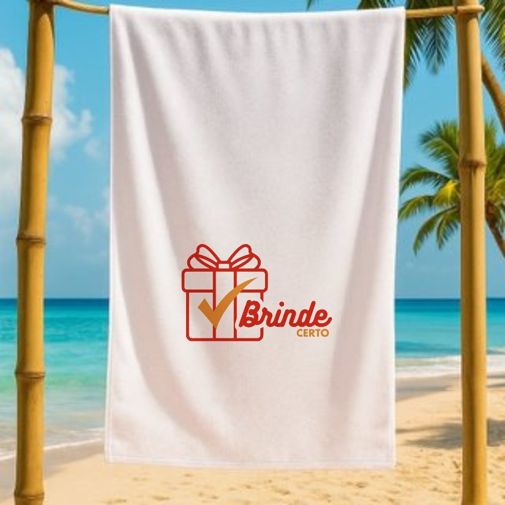 Toalha de Praia Personalizada com a marca da sua empresa