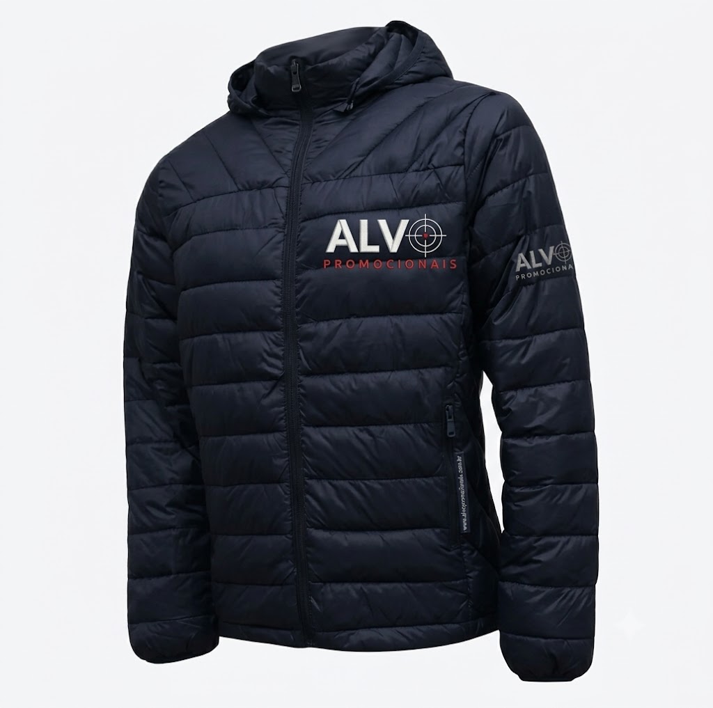 Jaqueta Puffer Personalizada com logo da empresa