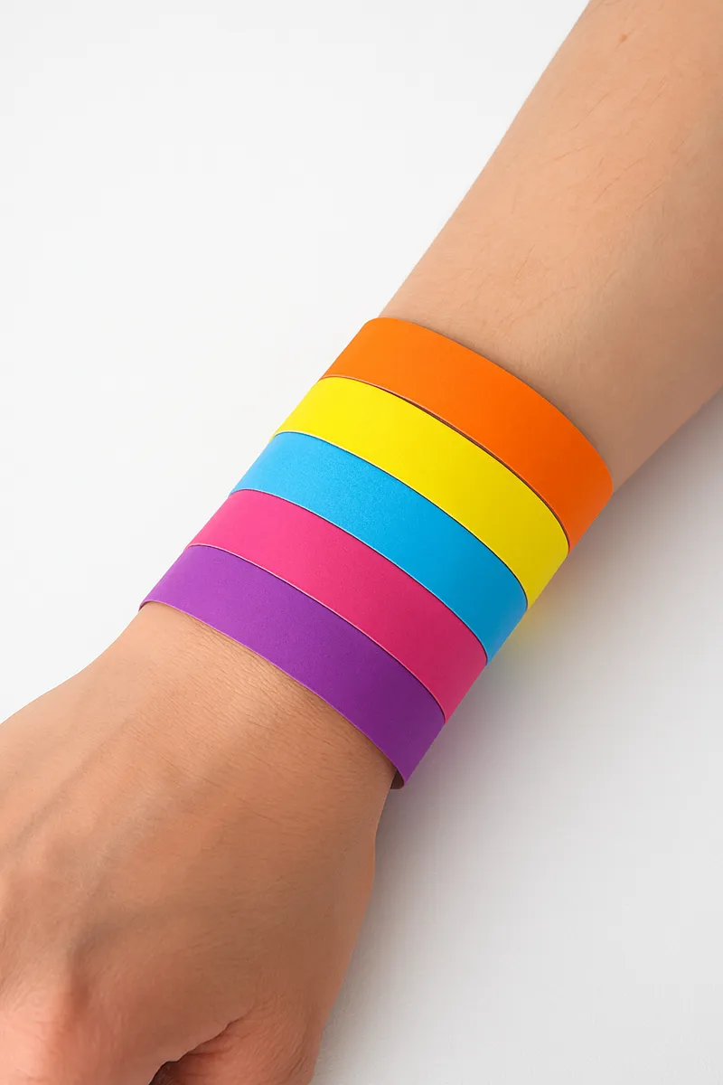 Kit 100 Pulseiras Personalizadas para Eventos com logo da empresa