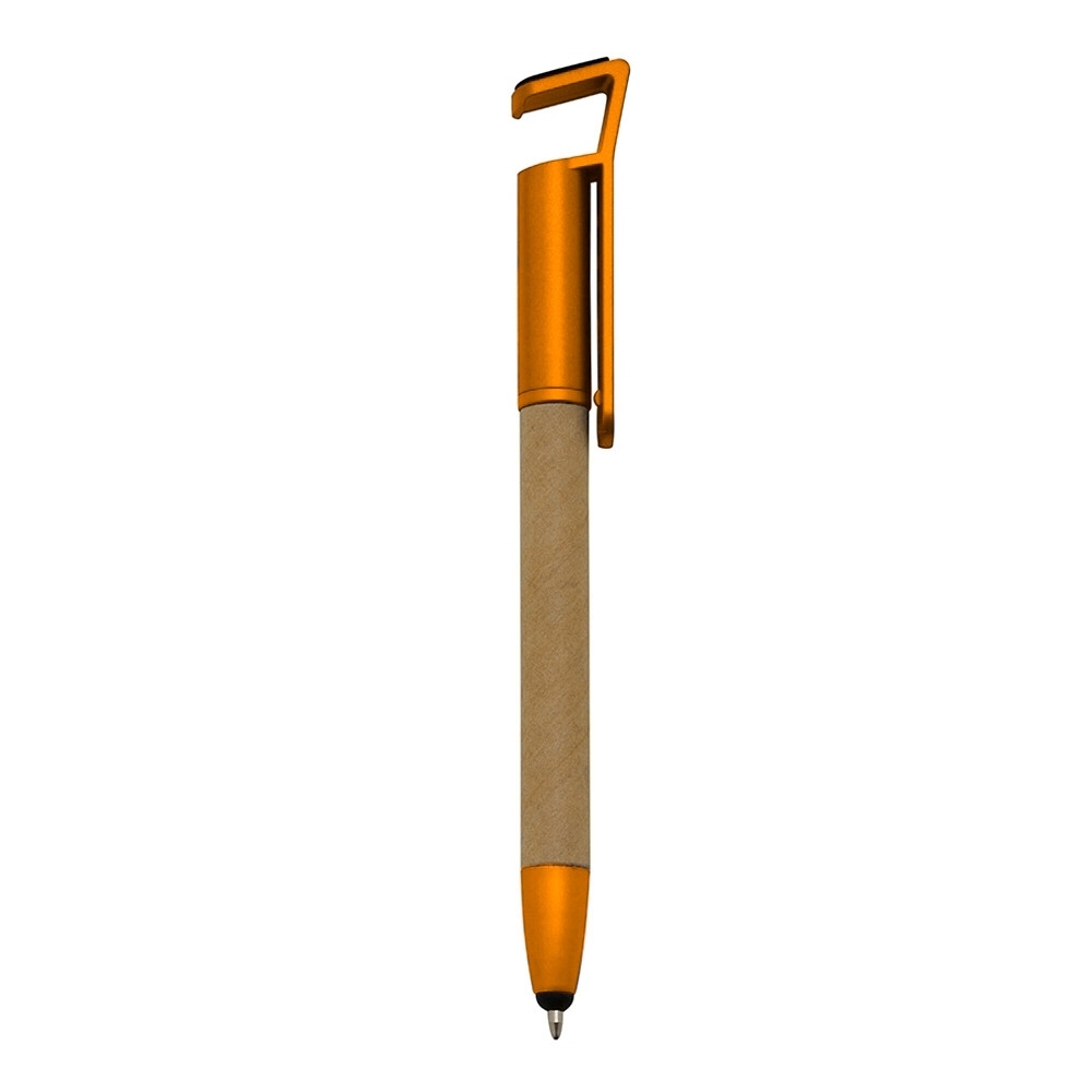 Caneta Ecológica Base para Celular Personalizada com logo da empresa