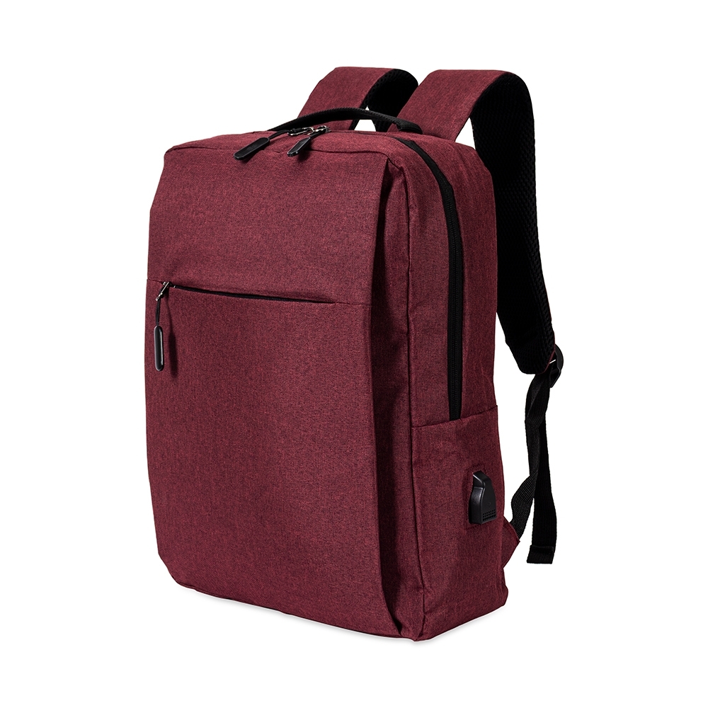 Mochila de Nylon USB 20 L Personalizada com logo da empresa