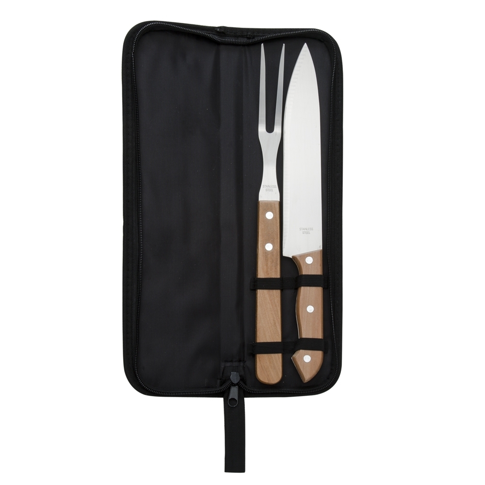 Kit Churrasco no Estojo com 2 Peças Personalizado com logo da empresa