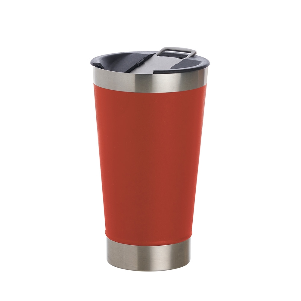 Copo Térmico 500 ml Liso com Abridor Personalizado com logo da empresa