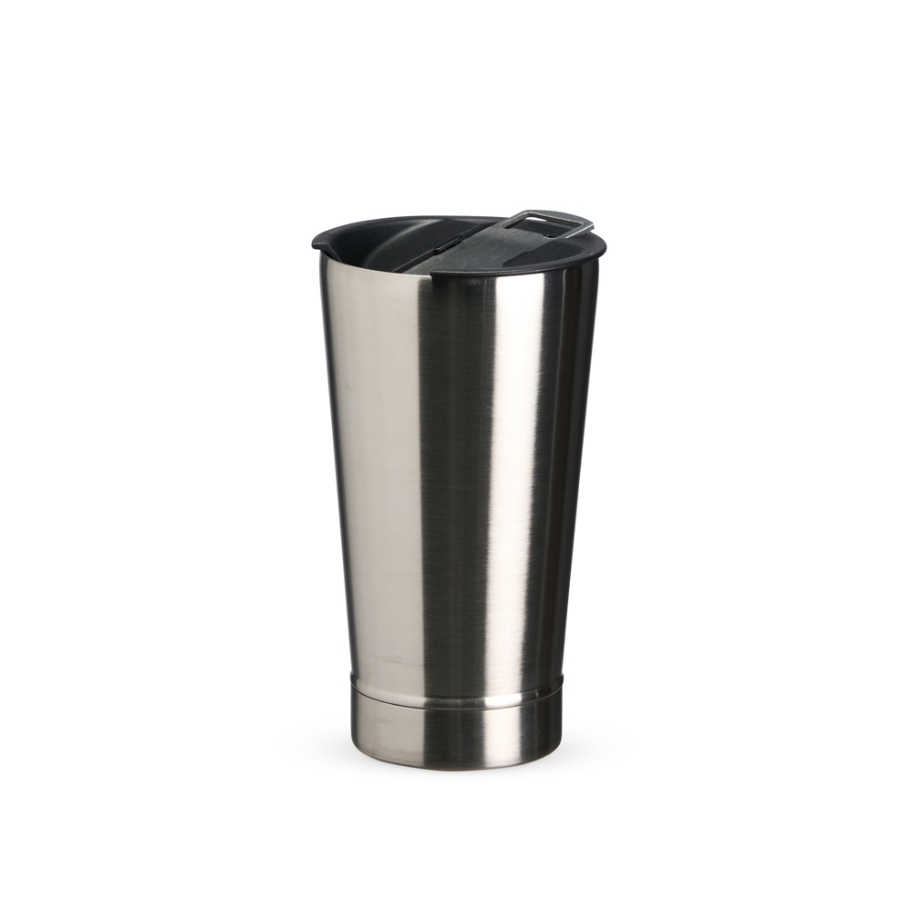 Copo Térmico 500 ml Liso com Abridor Personalizado com logo da empresa