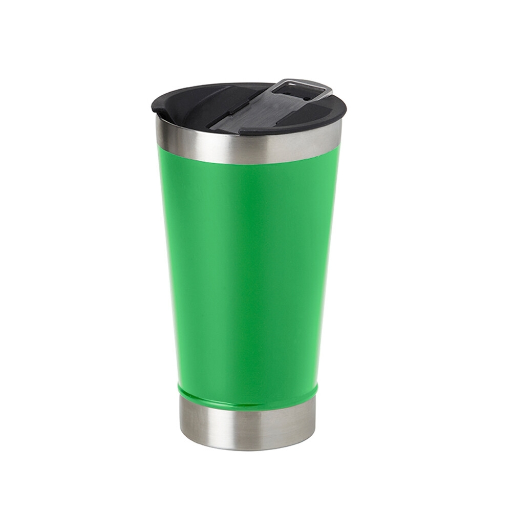 Copo Térmico 500 ml Liso com Abridor Personalizado com logo da empresa